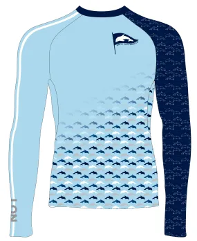 MEN TECH-TEE TOP LONG SLEEVE LT BLUE | BEAUFORT Y&S CLUB