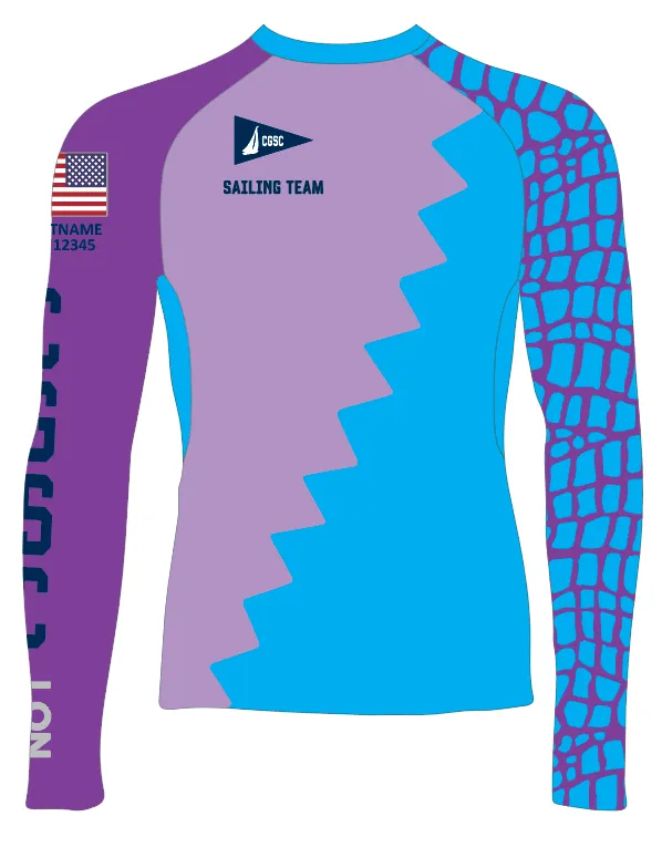 MEN TECH-TEE TOP LONG SLEEVE PURPLE | COCONUT GROVE SAILING CLUB - OPTI | PSNLZ'D