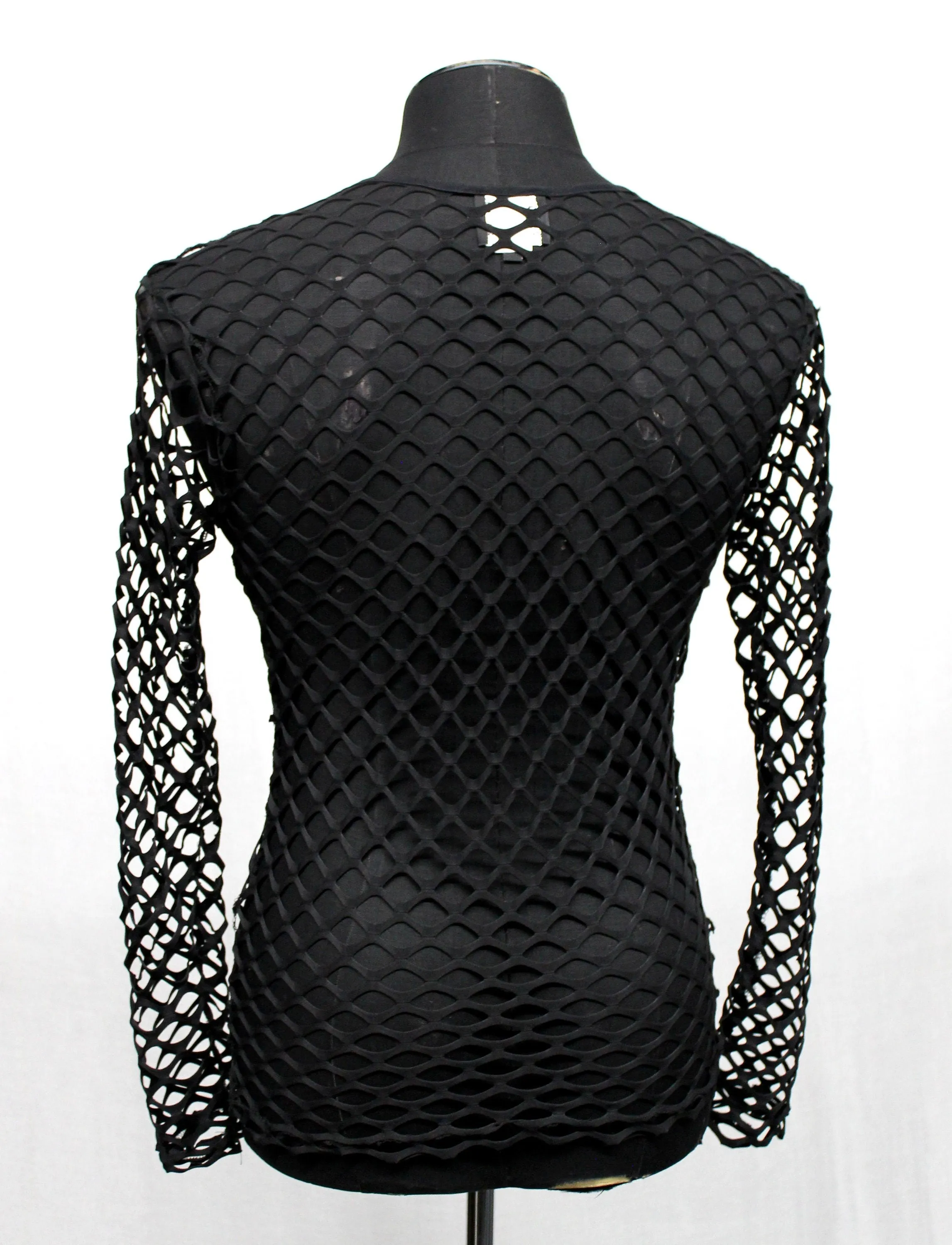 MEN'S LONG SLEEVE T-SHIRT - BIG HOLE FISHNET