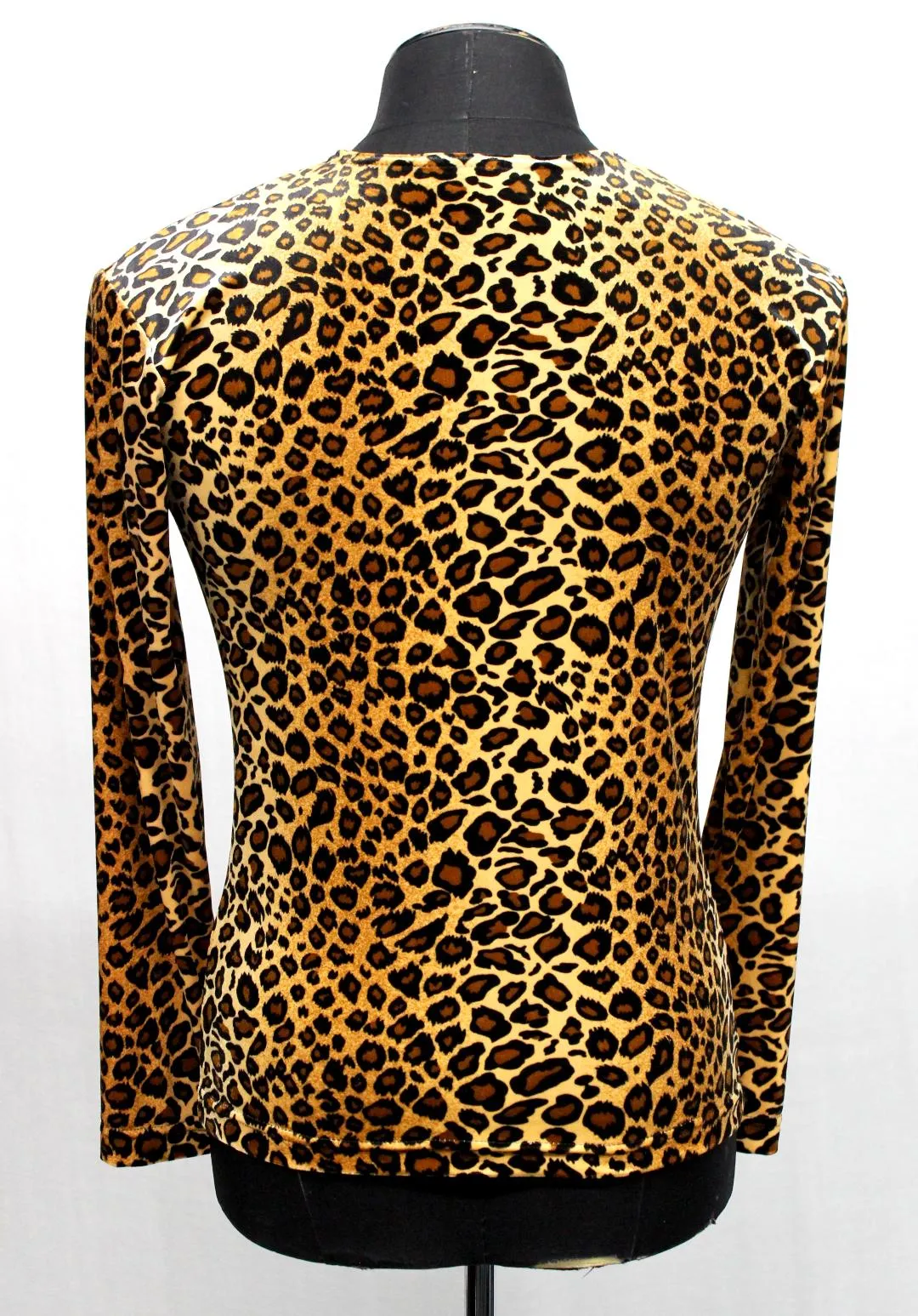 MEN'S LONG SLEEVE TEE - LEOPARD VELVET