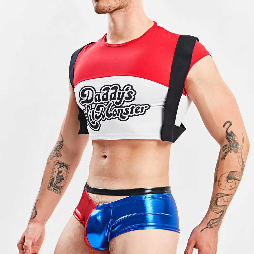 Miami Jock Harley Quinn Men's Sexy Halloween Costume and Suite MJT011