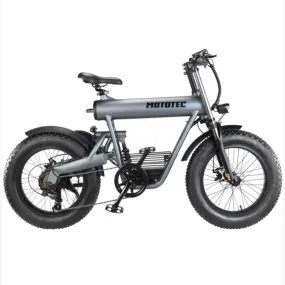 MotoTec 500W Roadster Fat Tire Electric Bike