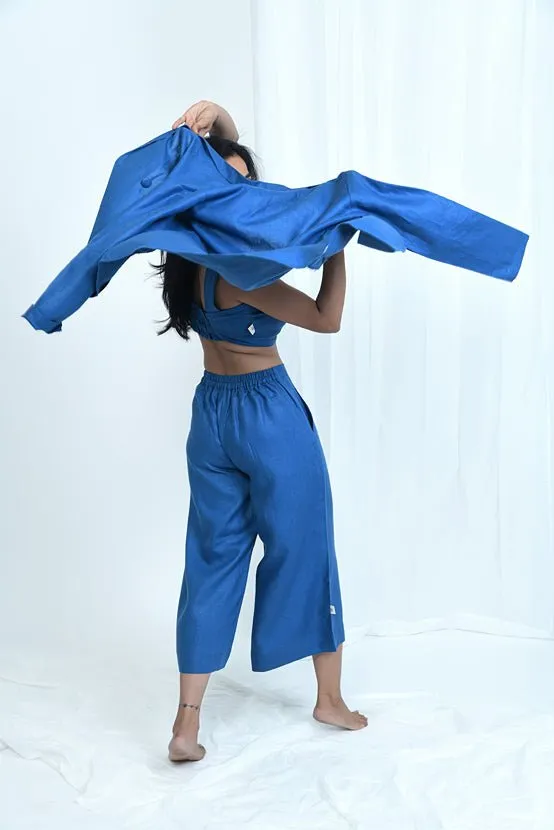 Multi Pocket Hemp Wide Leg Pants | Sustainable Fabric