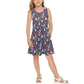 Muppets Chef Wine And Dine Race Girls' Sleeveless Sundress