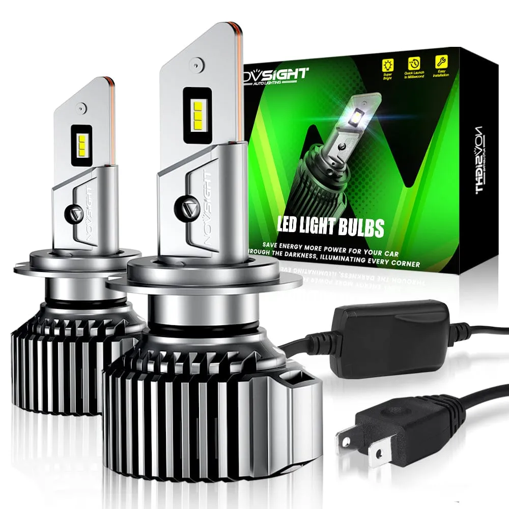 N52 Plus Series | H7 LED Bulbs Automotive-Grade Chip 100W 20000LM 6500K White | 2 Bulbs