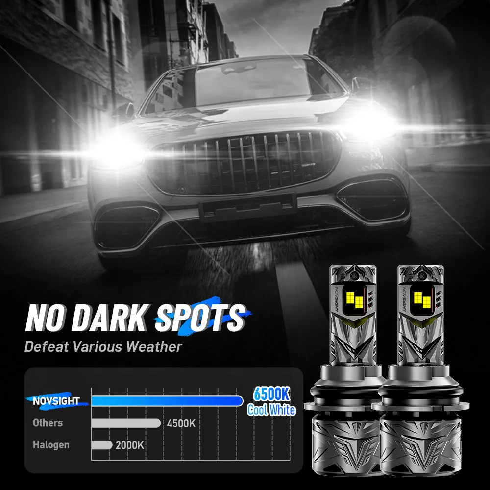 N70 Series | 9007 HB5 LED Bulbs Super Bright Headlights 240W 50000LM 6500K White | 2 Bulbs