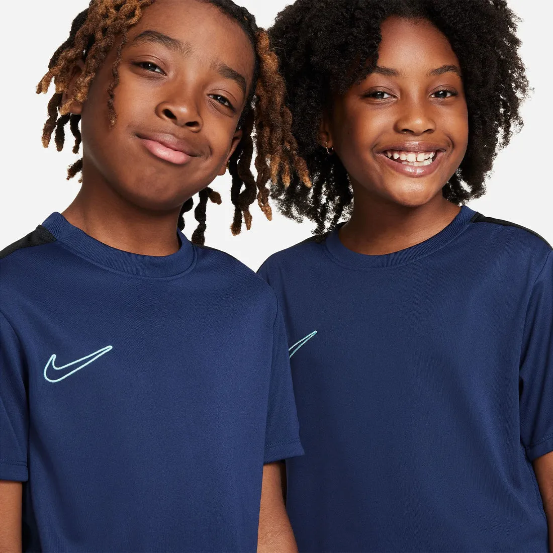 NIKE DRI-FIT ACADEMY23 KIDS' FOOTBALL TOP NAVY