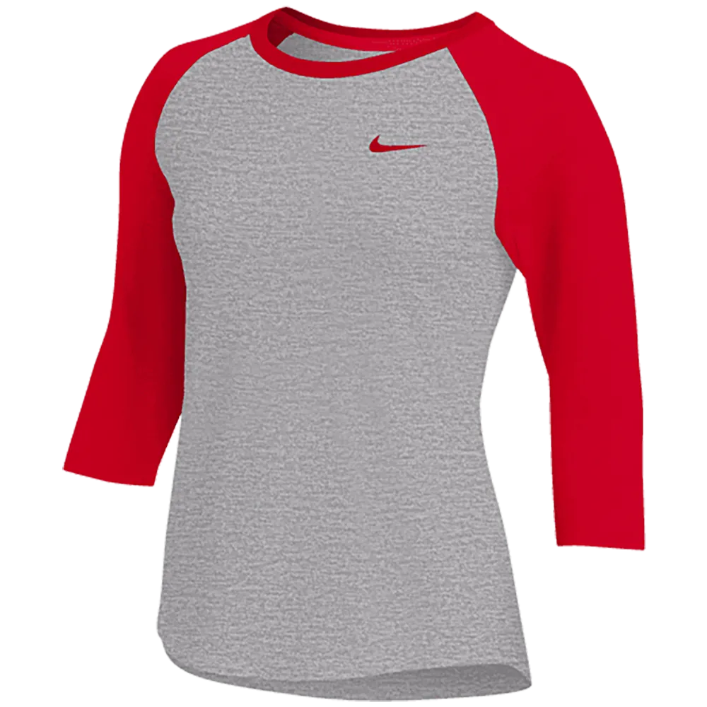 Nike Women's Dry 3/4 Sleeve Raglan Top