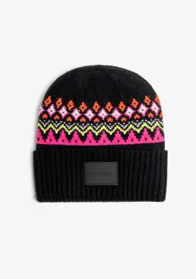 Nordic TRK Fair Isle Beanie Charcoal