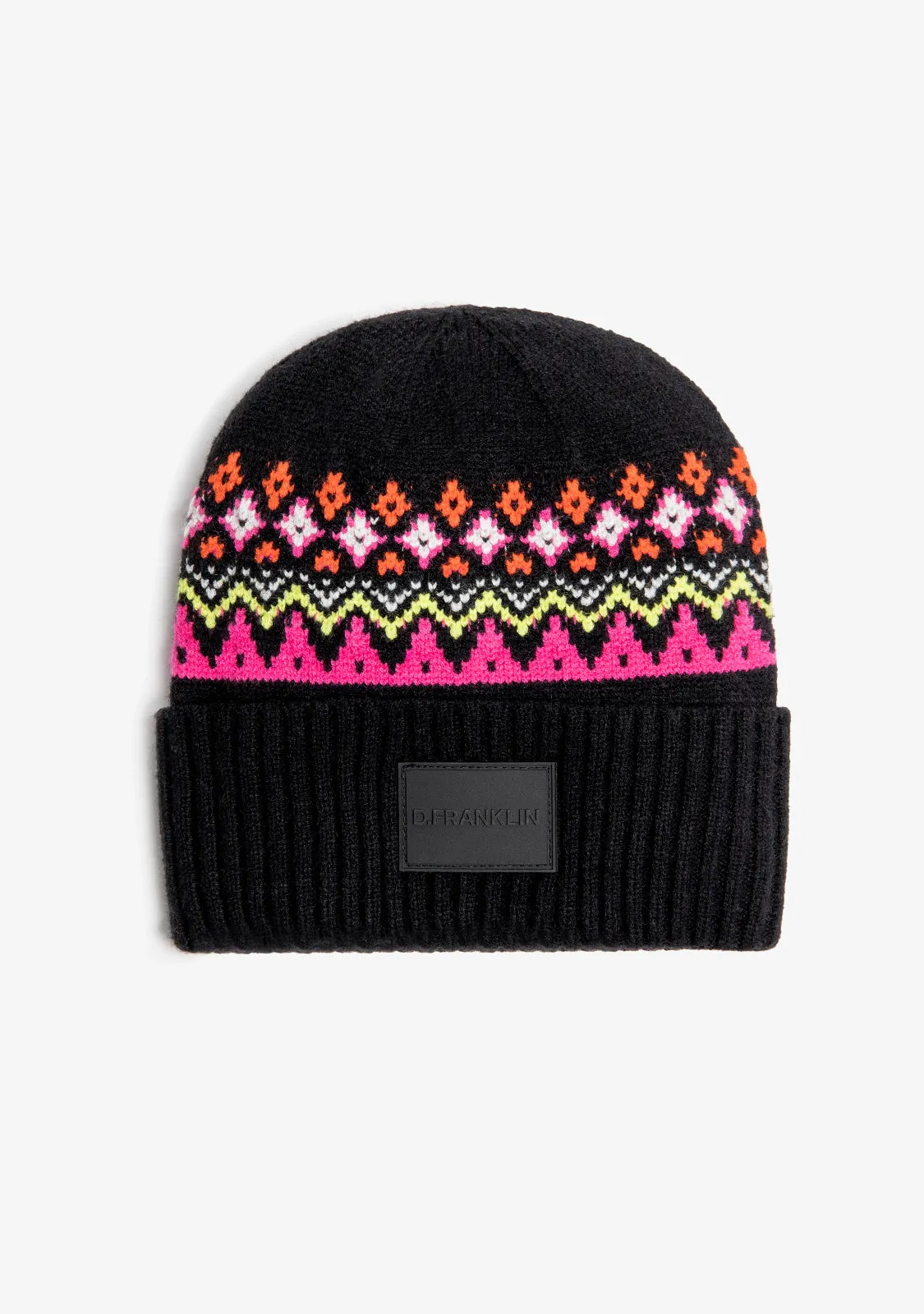 Nordic TRK Fair Isle Beanie Charcoal