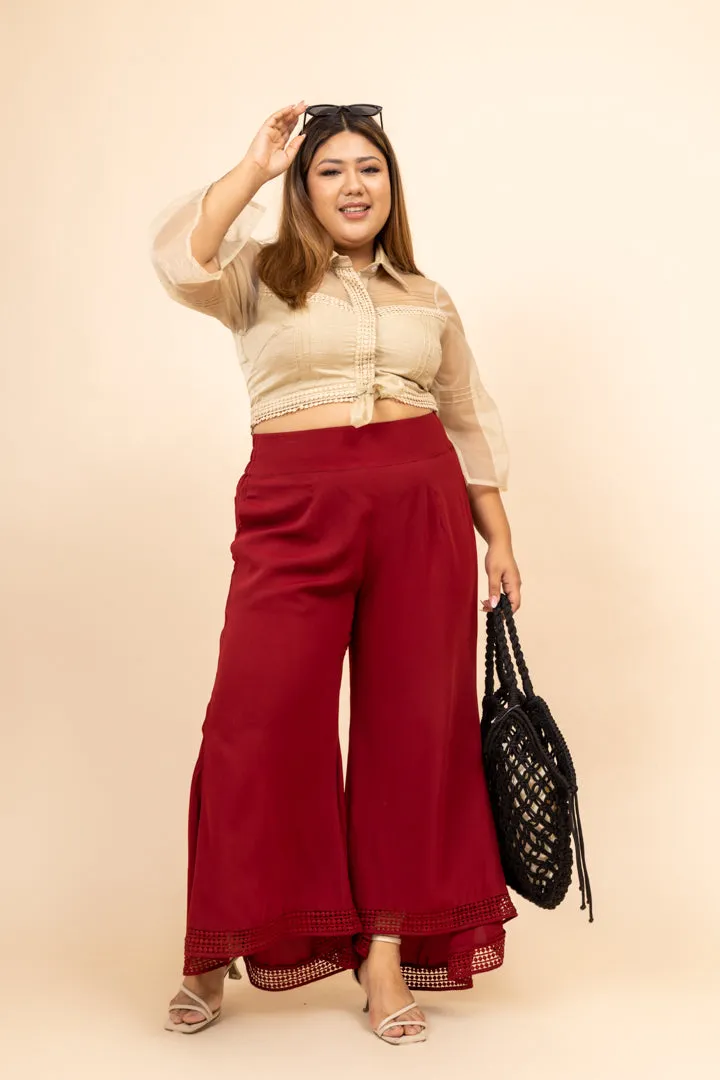 Nusrat Flared High Waist Pants