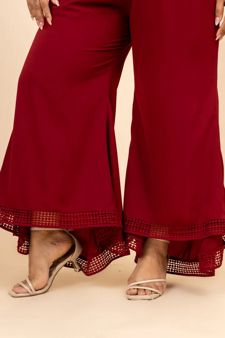 Nusrat Flared High Waist Pants