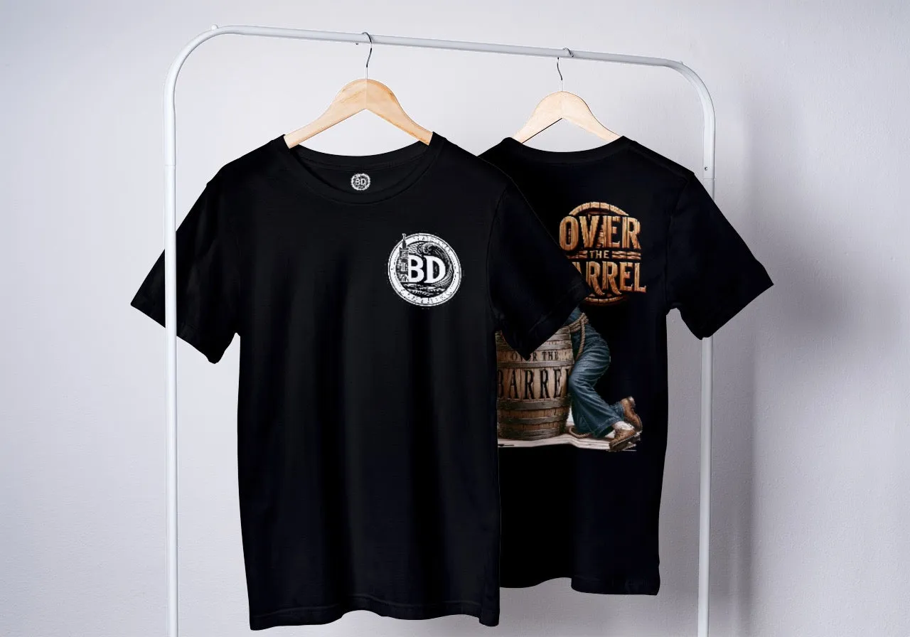 'Over the Barrel' Jack Speak T-Shirt | Humorous Sailor Design Apparel By BD Clothing