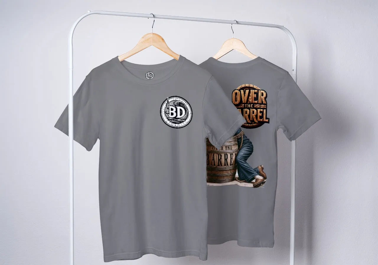 'Over the Barrel' Jack Speak T-Shirt | Humorous Sailor Design Apparel By BD Clothing