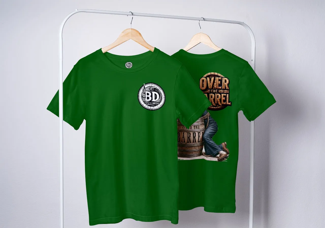 'Over the Barrel' Jack Speak T-Shirt | Humorous Sailor Design Apparel By BD Clothing