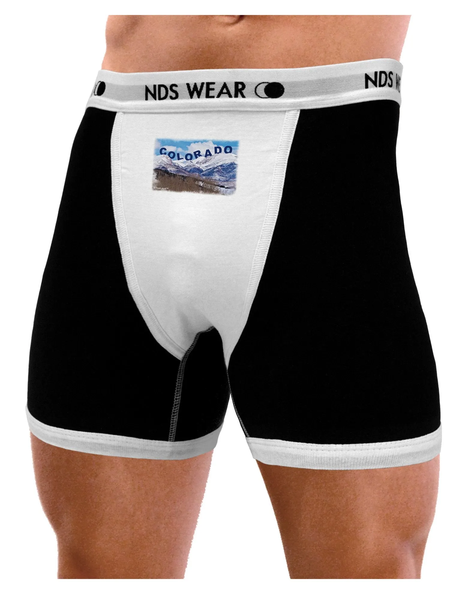 Pikes Peak Text Mens Boxer Brief Underwear