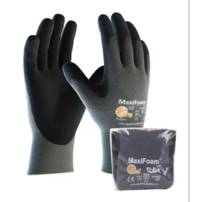 PIP ATG 34-900V MaxiFoam Lite Seamless Knit Nylon Glove with Nitrile Coated Foam Grip, Vend Ready, Gray, 1 Pair