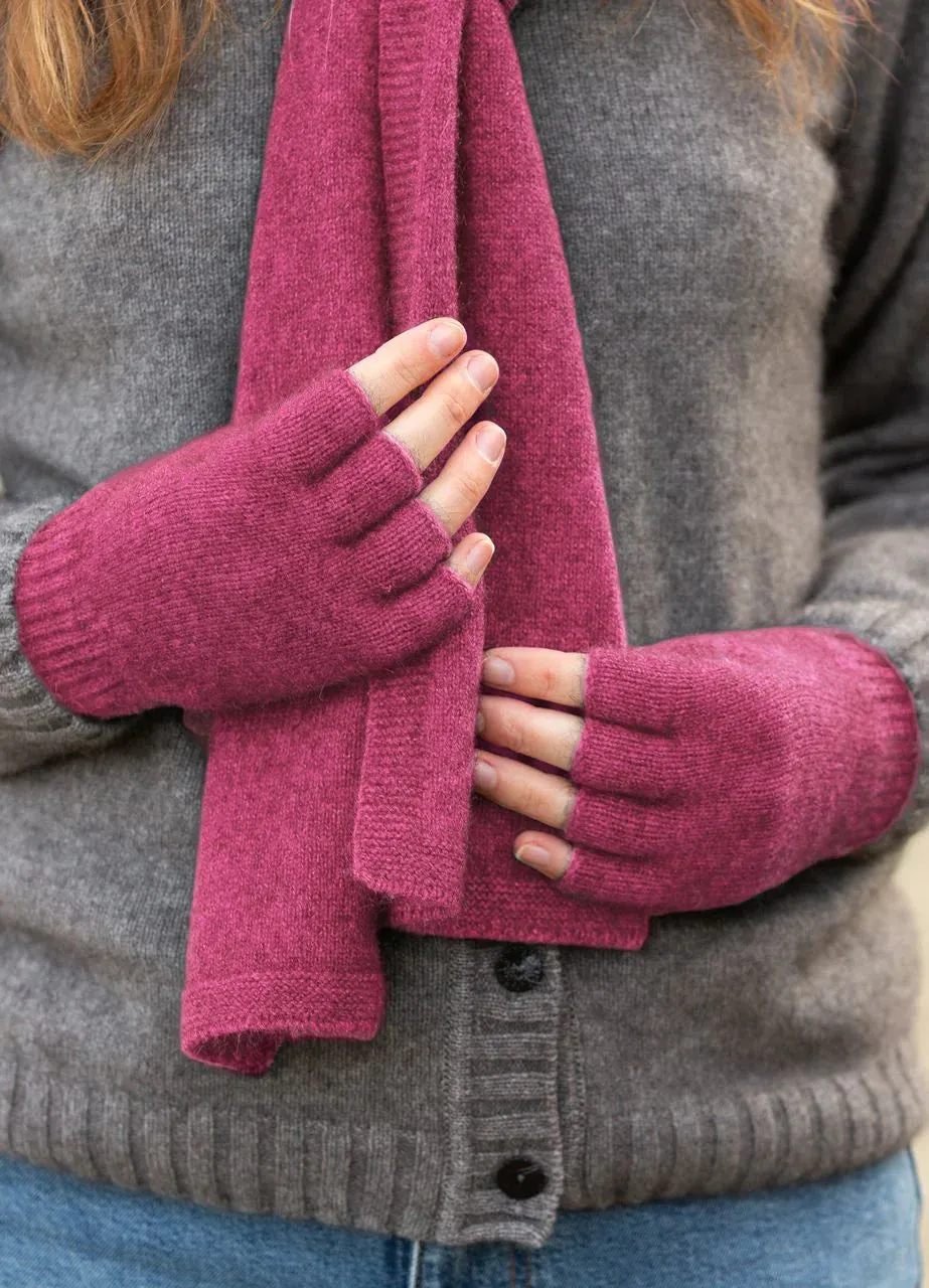 Possum Merino Fingerless Gloves - Noble Wilde