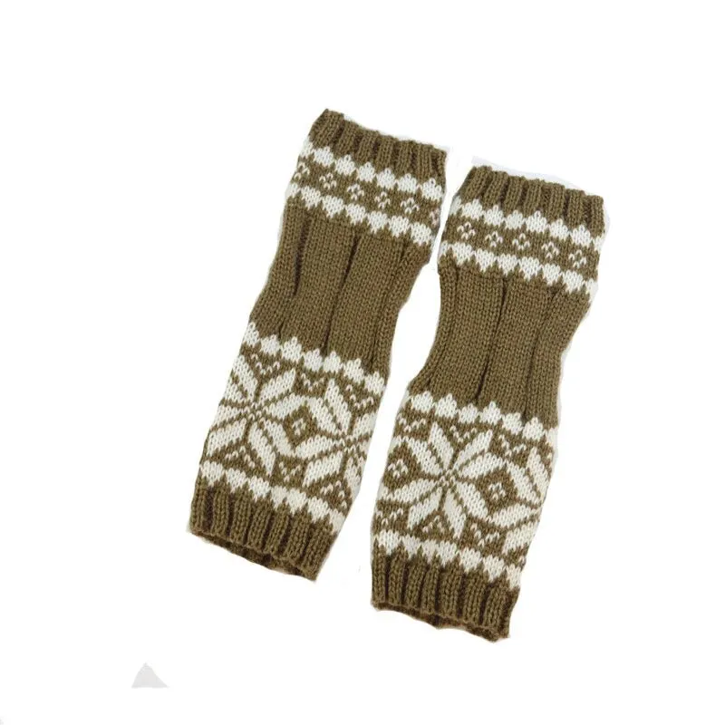 Pretty Stylish Knitted Hand Warmer Fingerless Winter Gloves