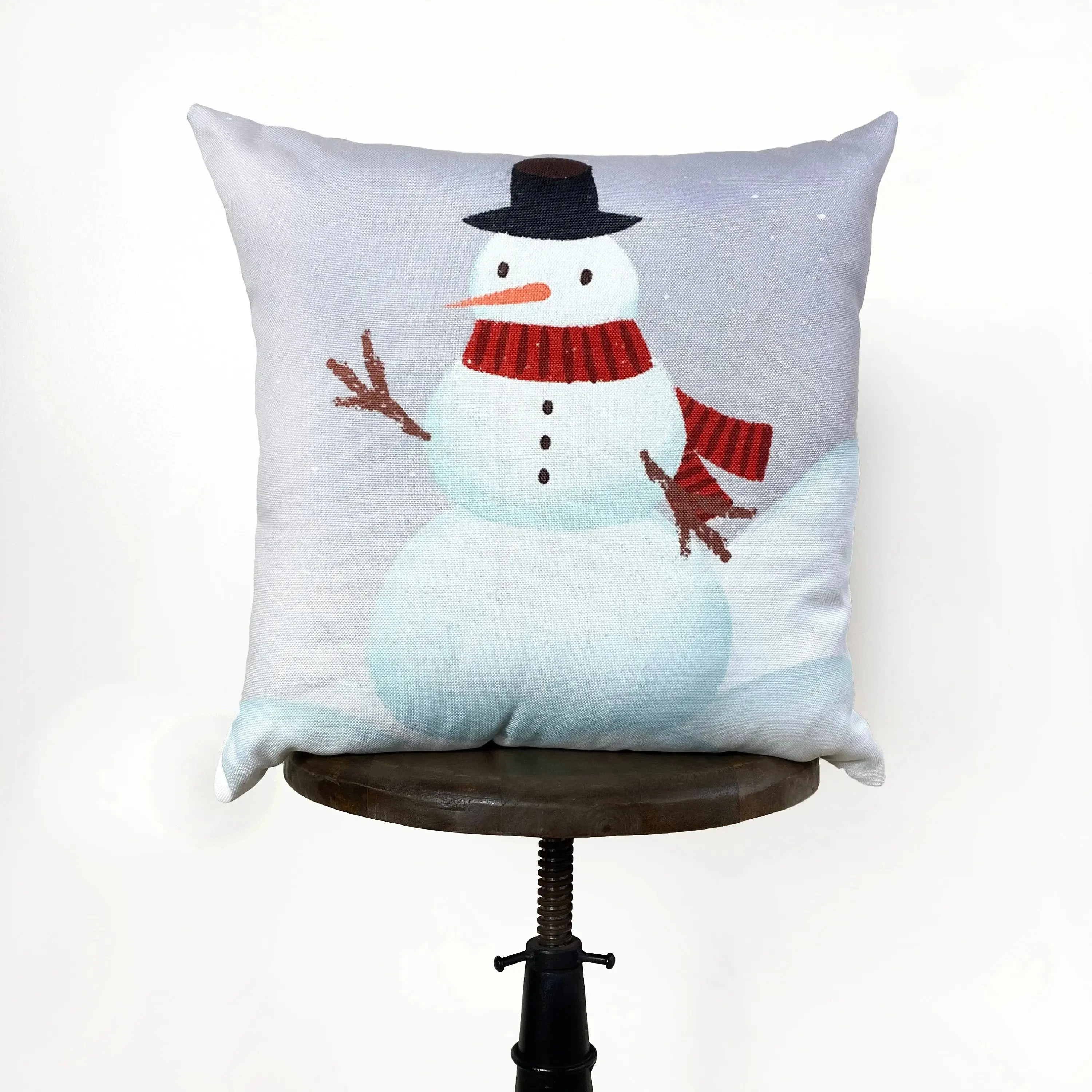 Primitive Snowman Throw Pillow Cover | Primitive Christmas Decor | Bedroom Decor | Christmas Gift | Best Friend Christmas Gift | Room Decor