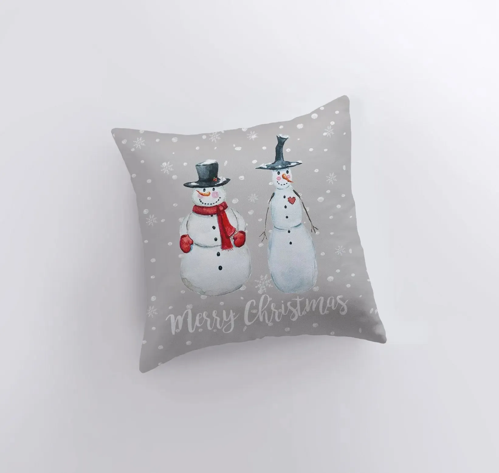 Primitive Snowmen Throw Pillow Cover | Primitive Christmas Decor | Bedroom Decor | Christmas Gift | Best Friend Christmas Gift | Room Decor