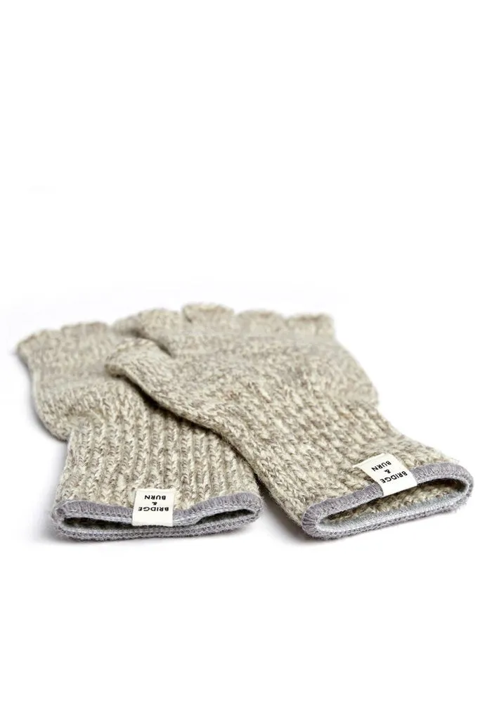 Ragg Wool Fingerless Glove Oatmeal