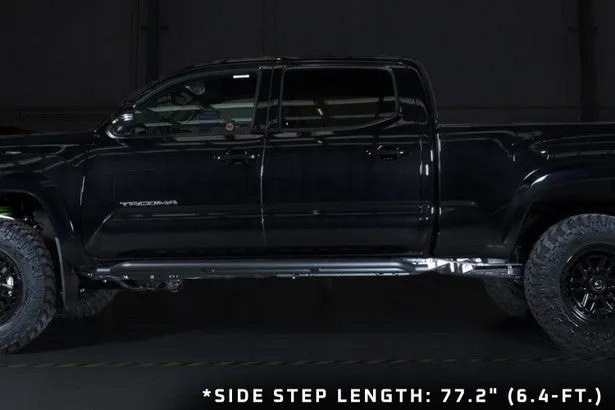 Raid Heavy Duty Side Steps Suited For 2016-2023 Toyota Tacoma (Double Cab with Long Bed)