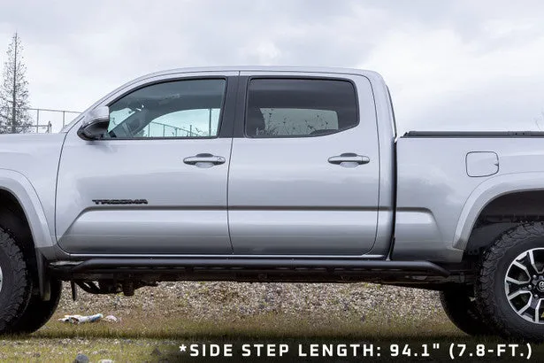 Raid Heavy Duty Side Steps Suited For 2016-2023 Toyota Tacoma (Double Cab with Long Bed)