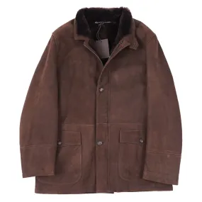 Rifugio Shearling Leather Travel Coat