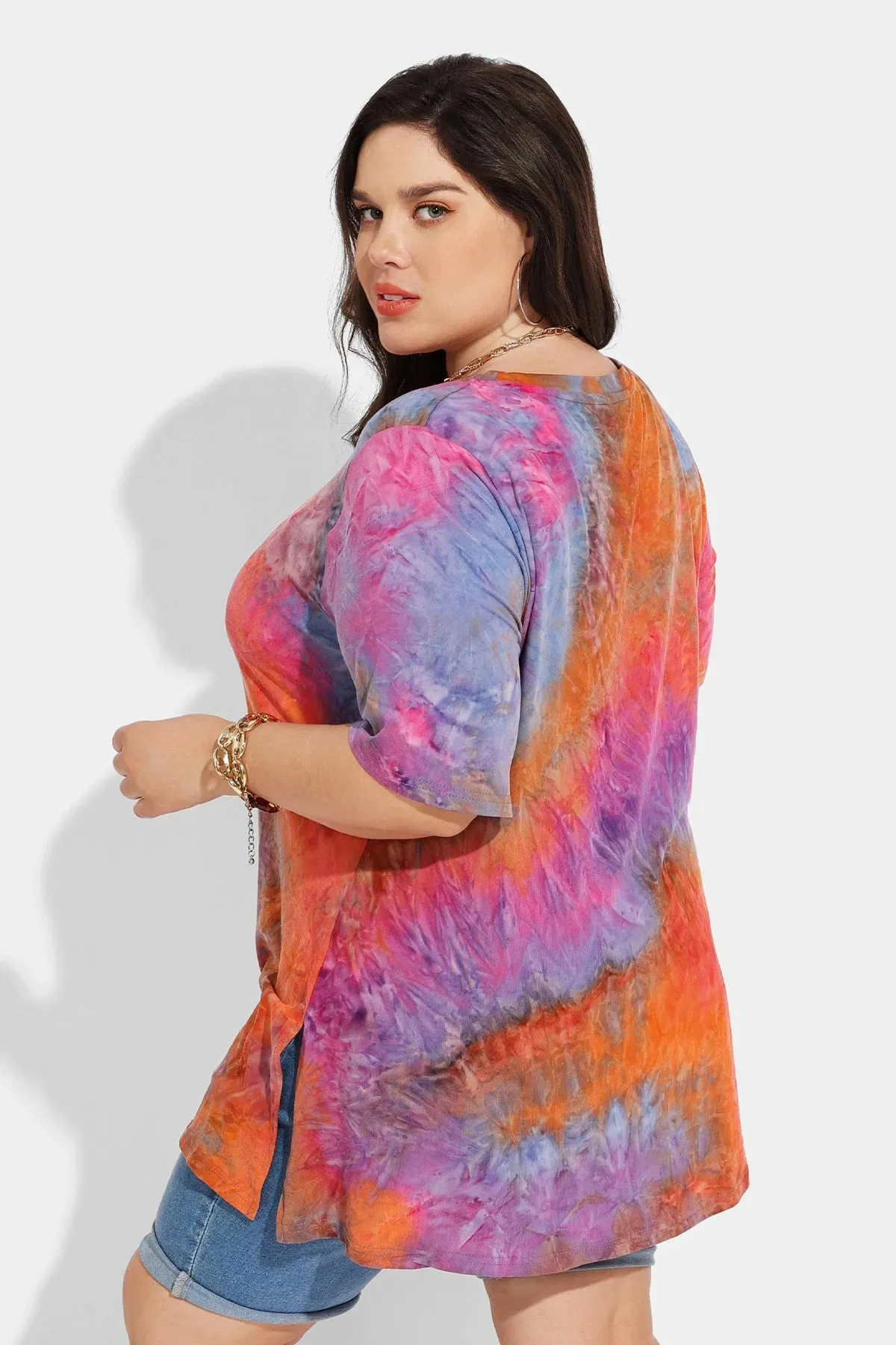 Ritera Resort Outfit Tie Dye Tunic T-Shirt