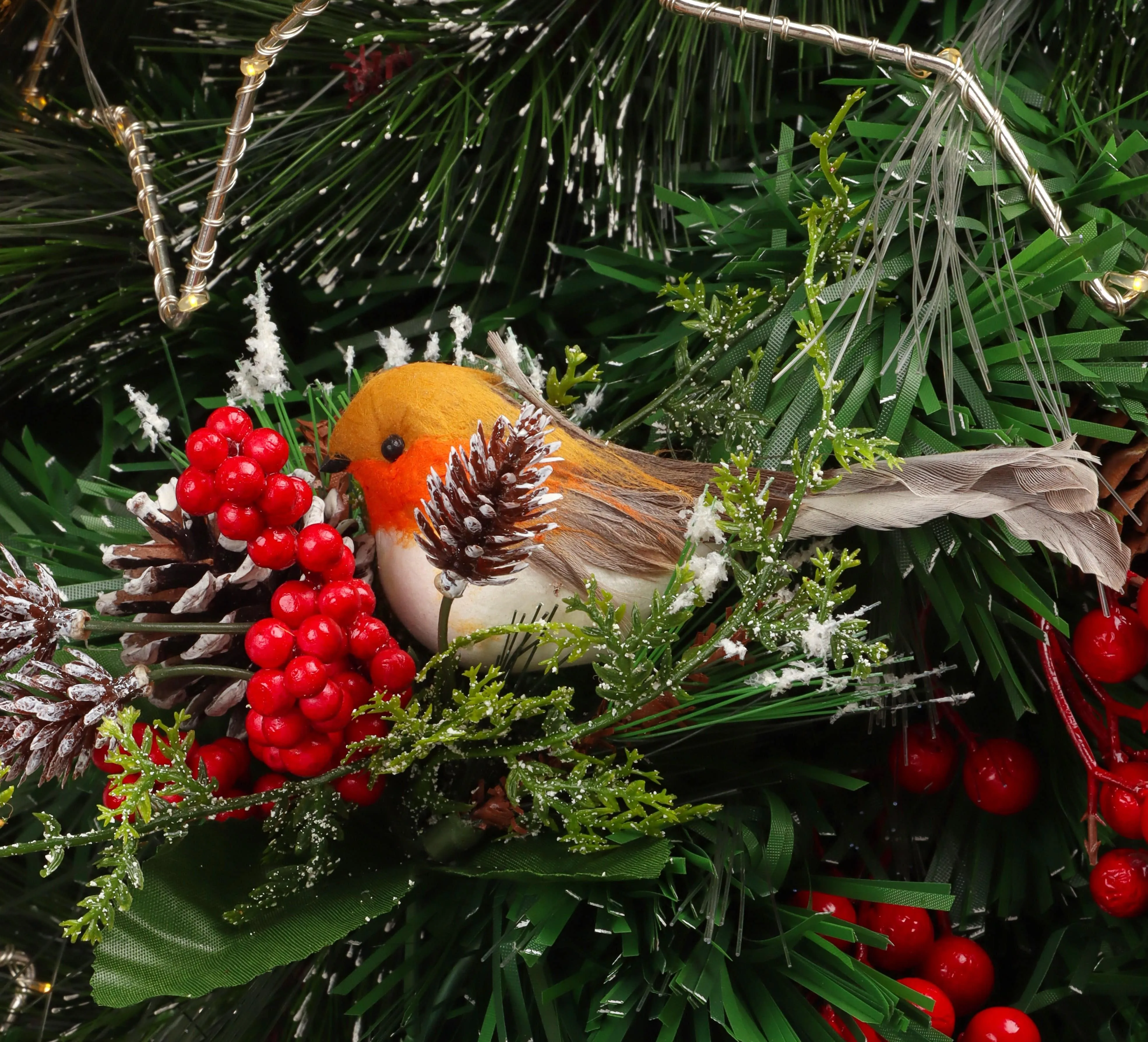 Robin on a Branch Ornament