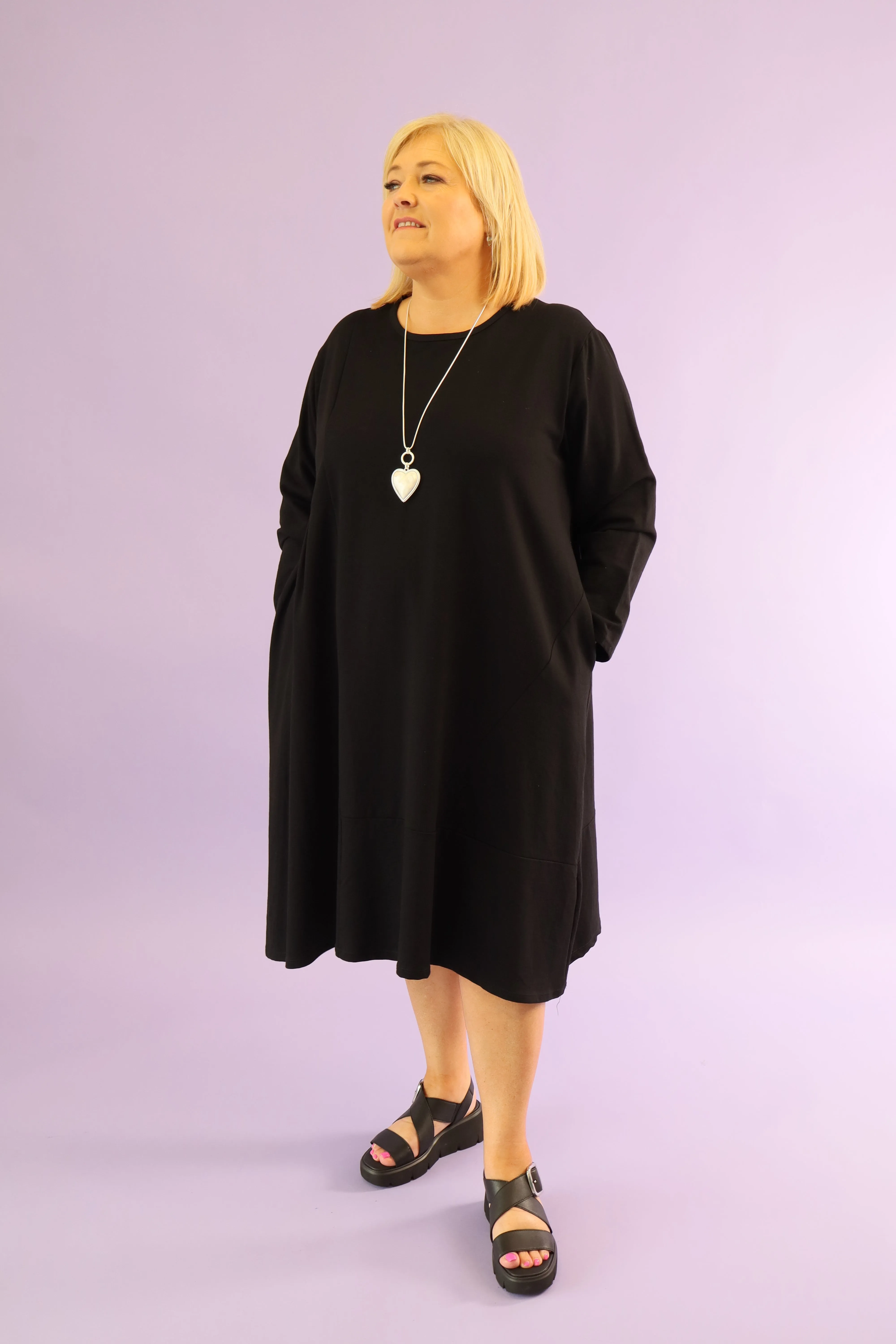 Rue Cotton Dress in Black