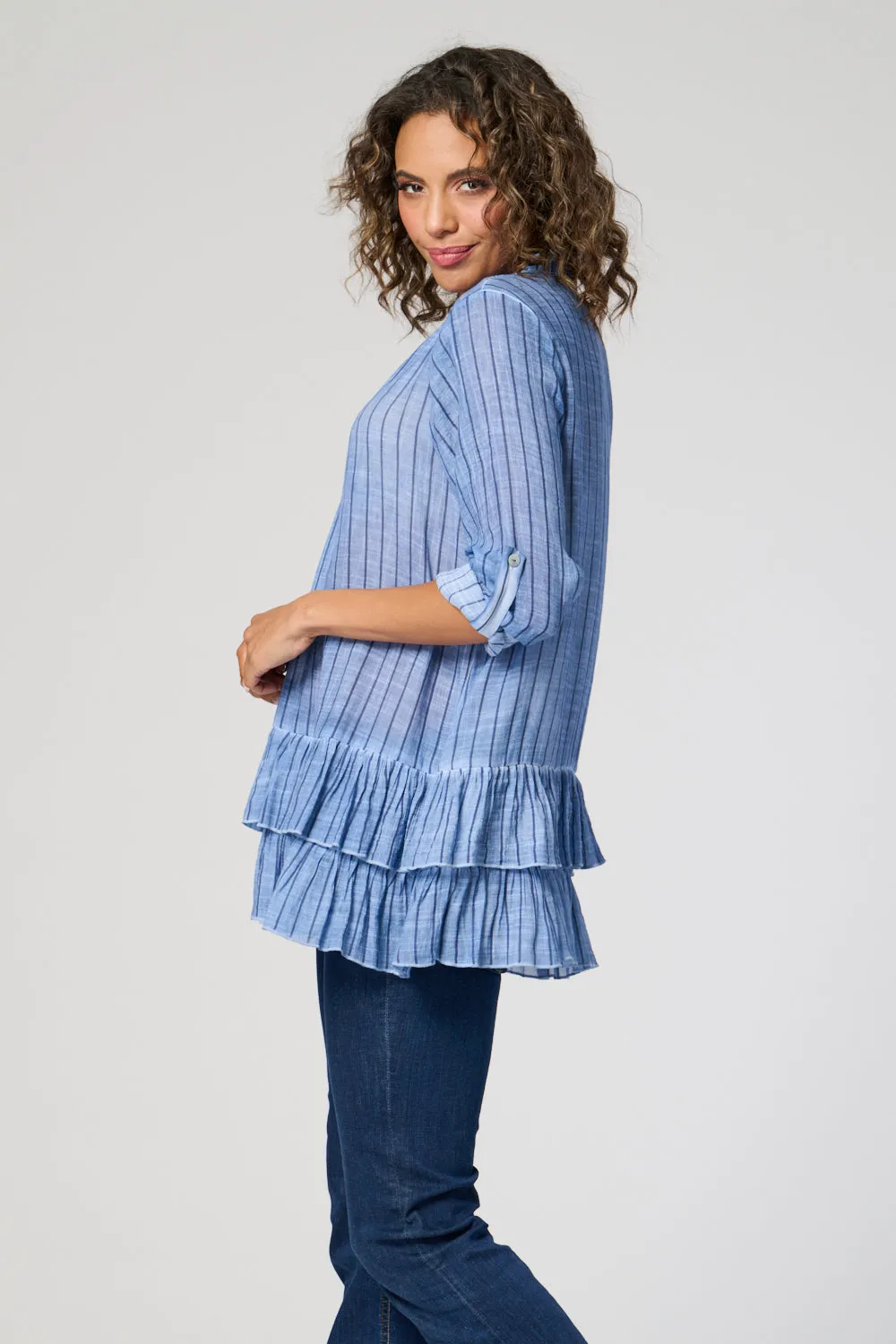 Saloos Double Frill Hem Tunic Top