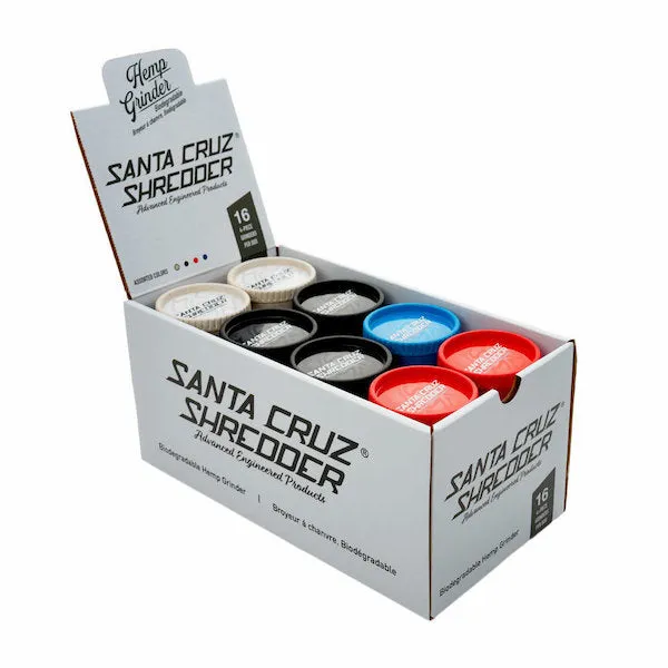 Santa Cruz Shredder Medium 4 Piece Hemp Grinder (16 pc)