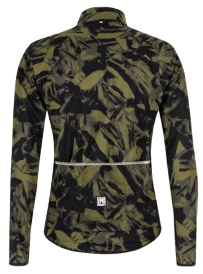 Santini Gravel Nebula  Wind Jacket - Green Camo