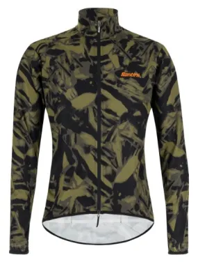 Santini Gravel Nebula  Wind Jacket - Green Camo