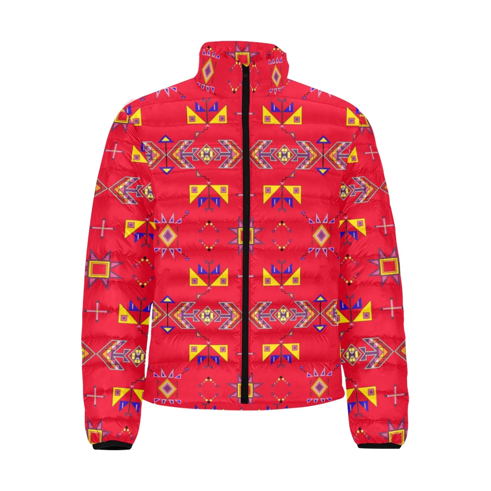 Scattered Generations Red Men's Padded Jacket