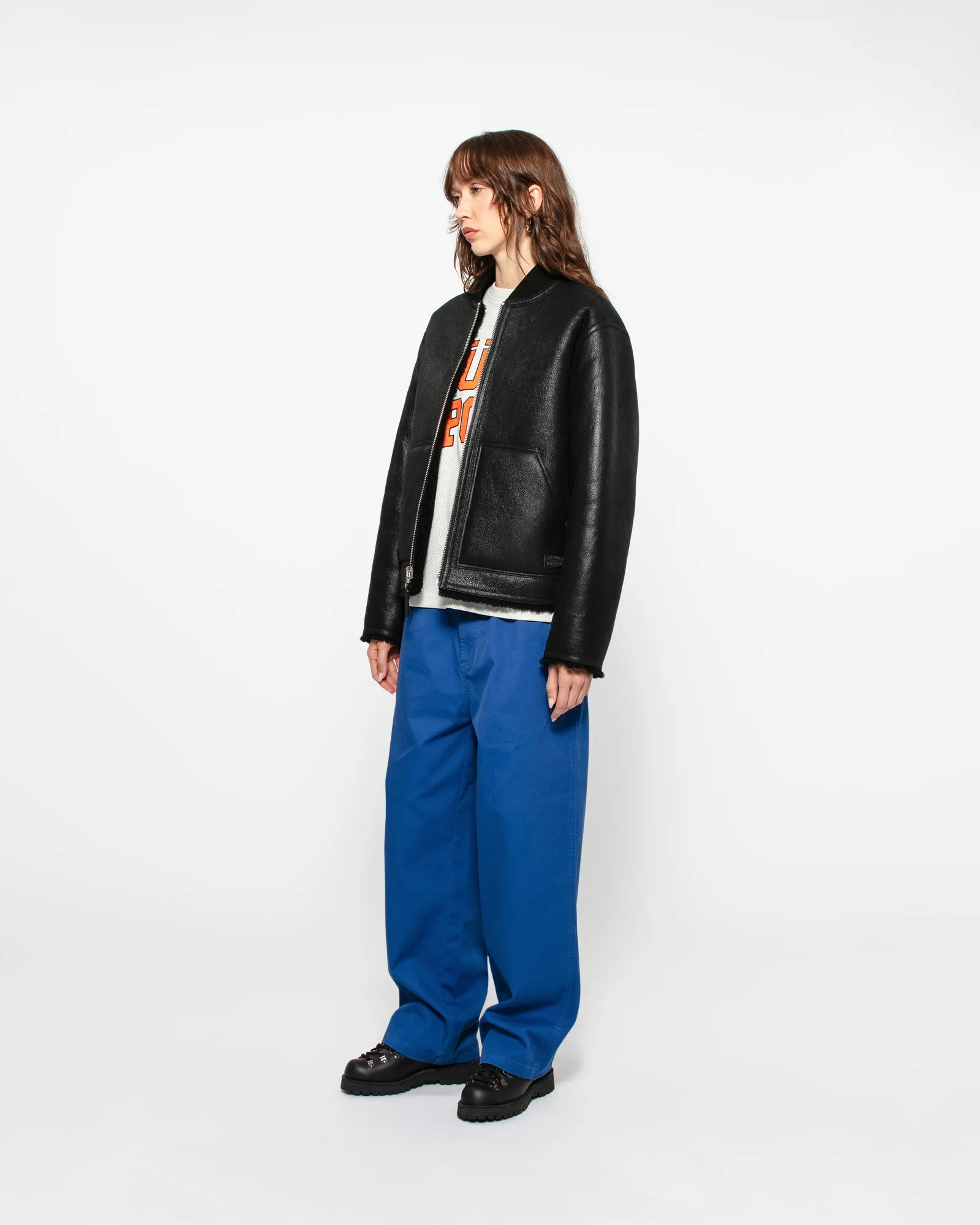 SHEARLING REVERSIBLE BOMBER