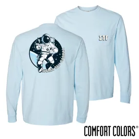 Sig Tau Comfort Colors Space Age Long Sleeve Pocket Tee