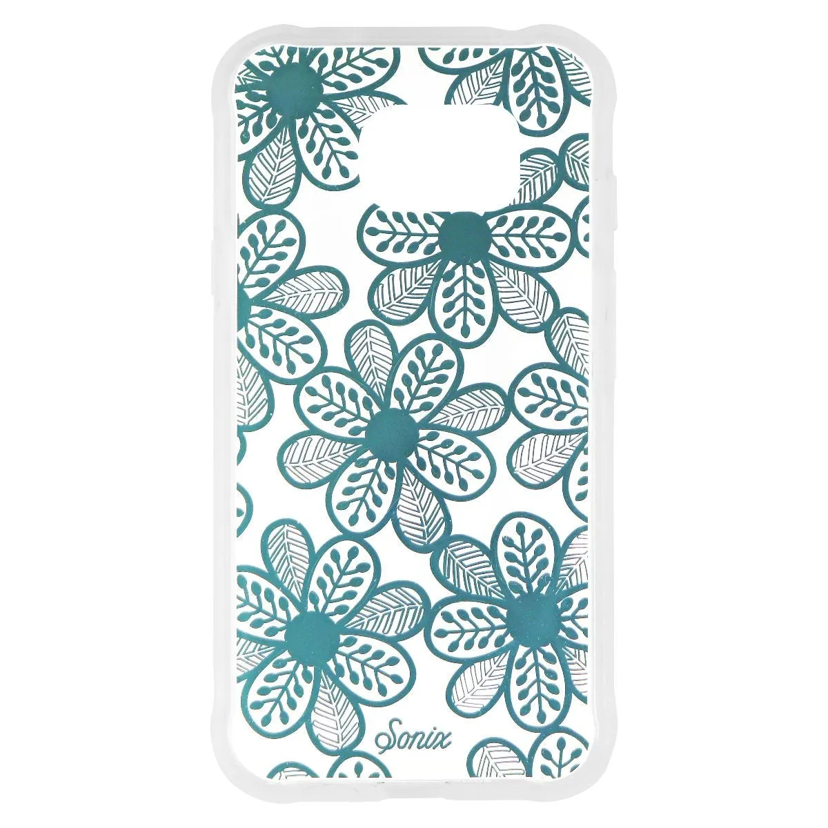 Sonix Clear Coat Hybrid Case for Samsung Galaxy S7 Active - Clear/Blue Flowers