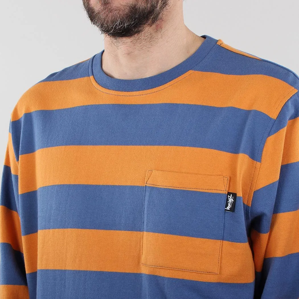 Stussy Classic Stripe Long Sleeve Pocket T-shirt