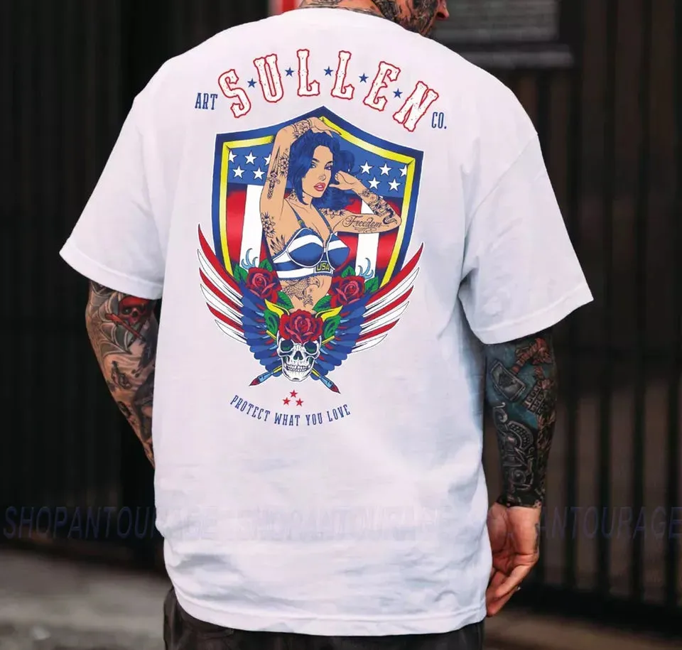 Sullen Art Collective Land Of The Free Standard Fit T-Shirt