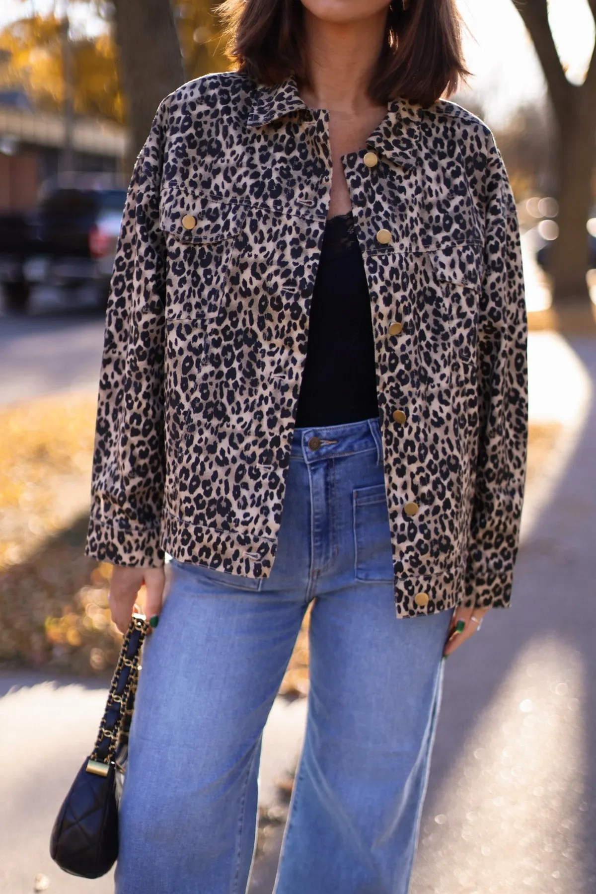 Taupe Leopard Print Oversized Jacket - FINAL SALE