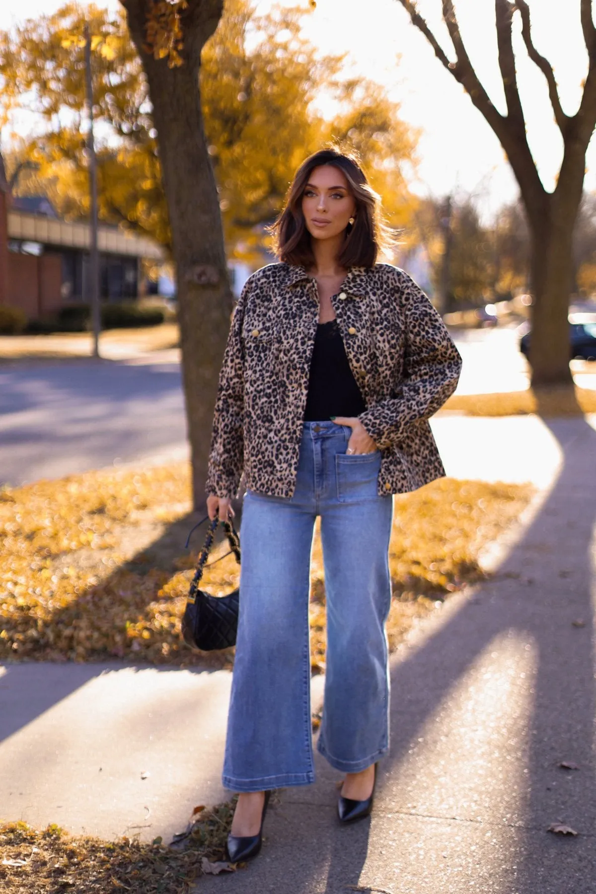 Taupe Leopard Print Oversized Jacket - FINAL SALE