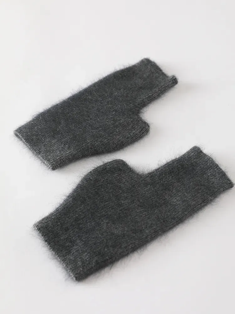 TEEK - Soft Fuzz Fingerless Gloves