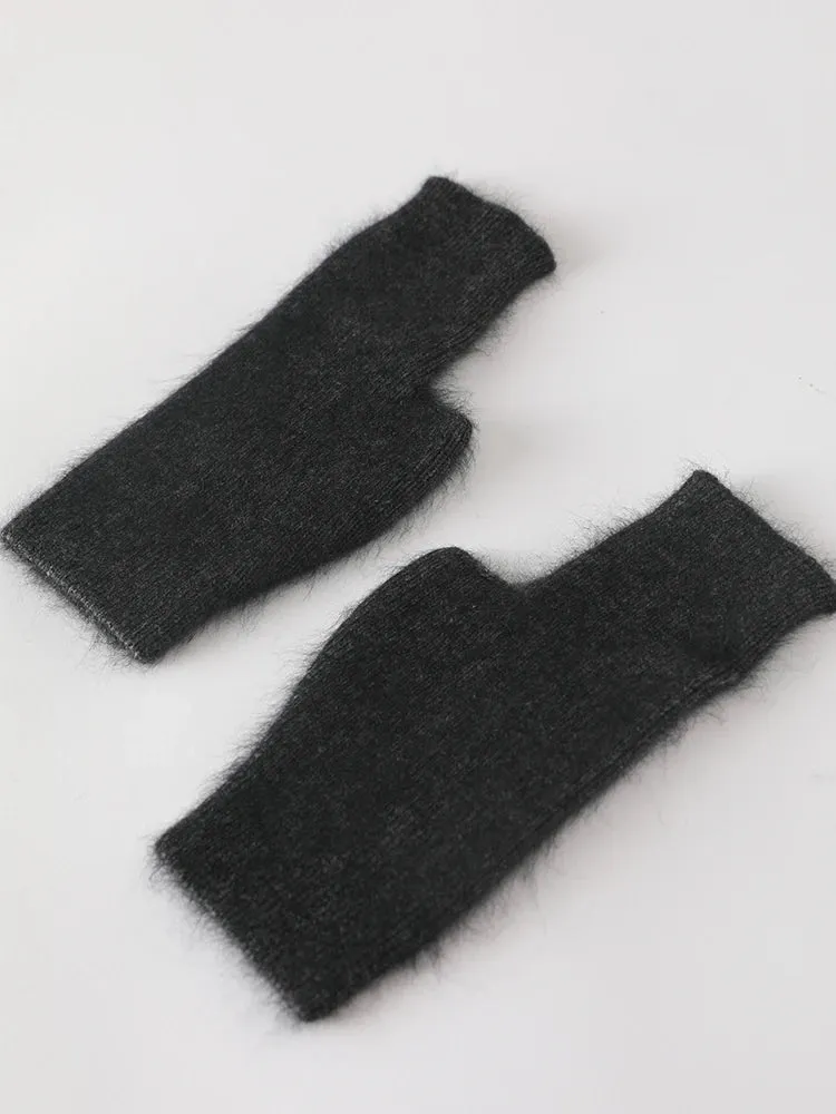 TEEK - Soft Fuzz Fingerless Gloves