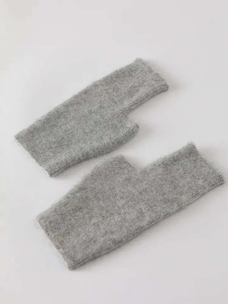 TEEK - Soft Fuzz Fingerless Gloves