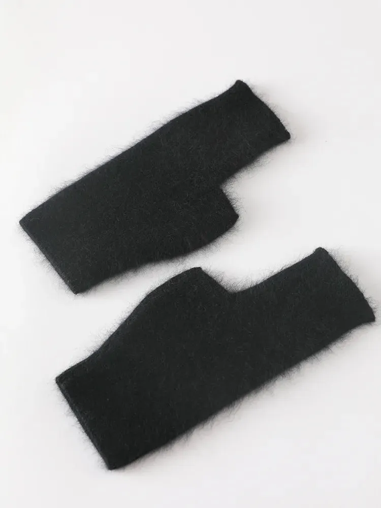 TEEK - Soft Fuzz Fingerless Gloves