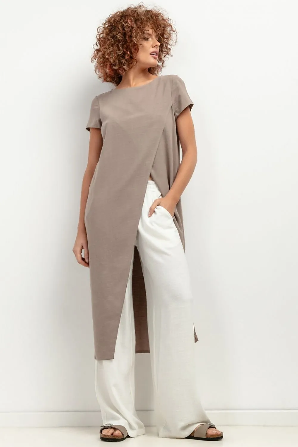 TEEK - Split Long Soid Shift Tunic