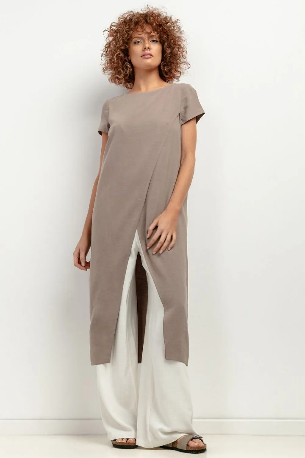 TEEK - Split Long Soid Shift Tunic